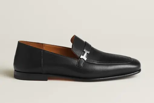 Hermès Paris Loafers Black Buckle