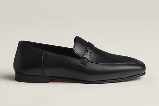 Hermès Paris Loafers Full Black Buckle