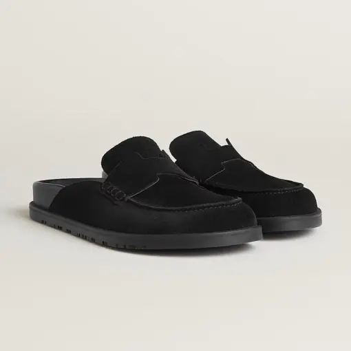 Hermes Go Mule Black 2026 | Drip Kickz Hermes Go Mule Black