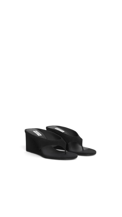 Alaïa Cube Thong Mules Suede Black 2026 | Drip Kickz Alaïa Cube Thong Mules Suede Black - Image 2