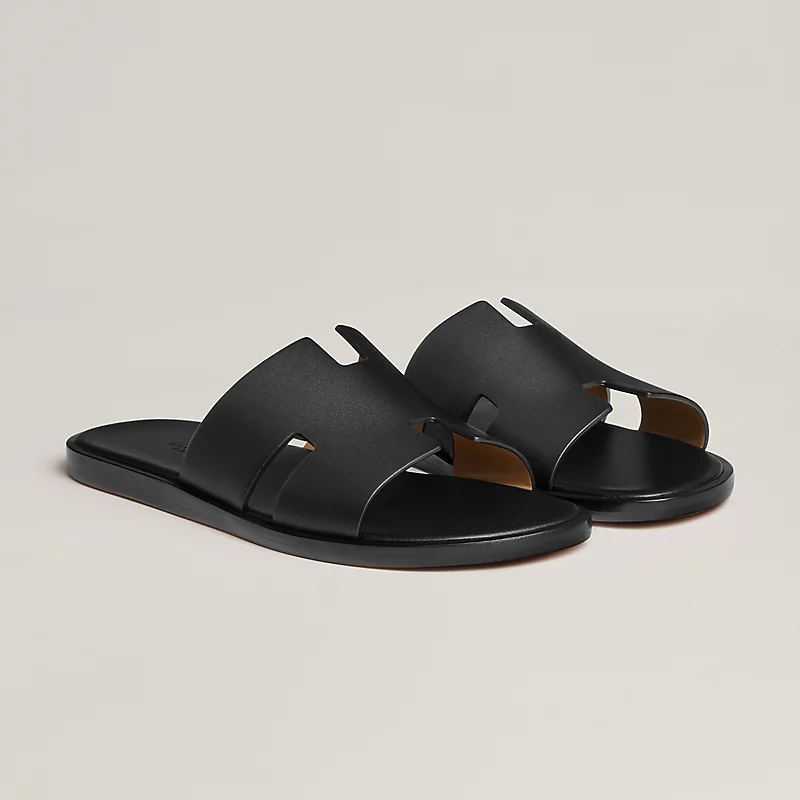 Hermes Izmir Sandals Tan Color Textured Leather Strap 2026 | Drip Kickz Hermes Izmir Sandals Tan Color Textured Leather Strap - Image 2