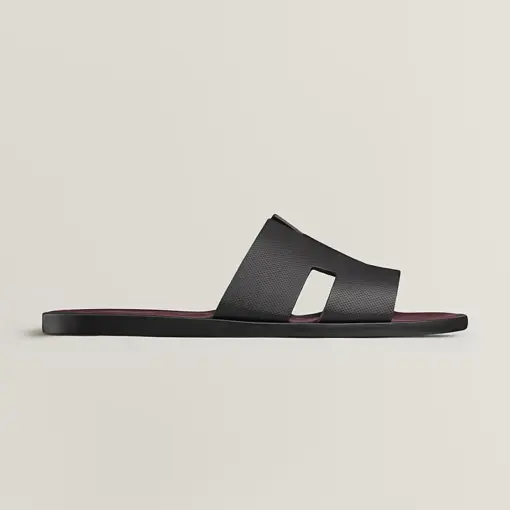 Hermès Izmir Sandal Black / Burgundy 2026 | Drip Kickz Hermès Izmir Sandal Black / Burgundy - Image 2