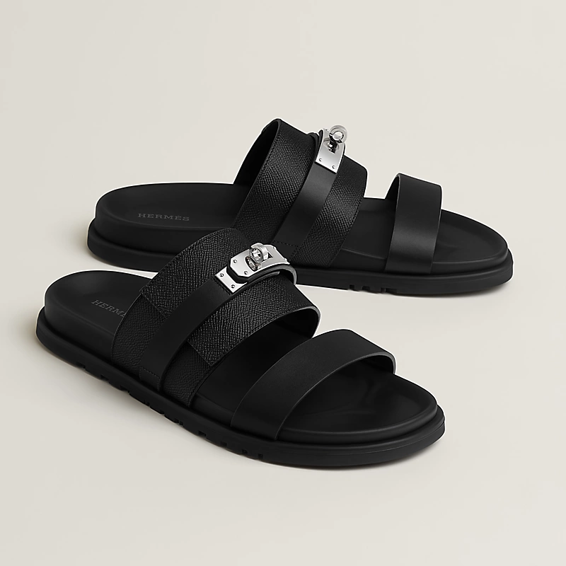 Hermès Jackson Sandals Palladium Kelly Buckle Black 2026 | Drip Kickz Hermès Jackson Sandals Palladium Kelly Buckle Black - Image 2