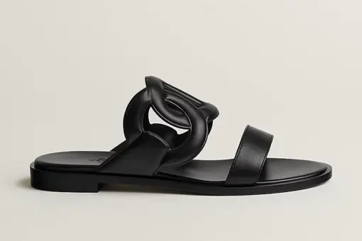 Hermes Lagune Sandal Noir
