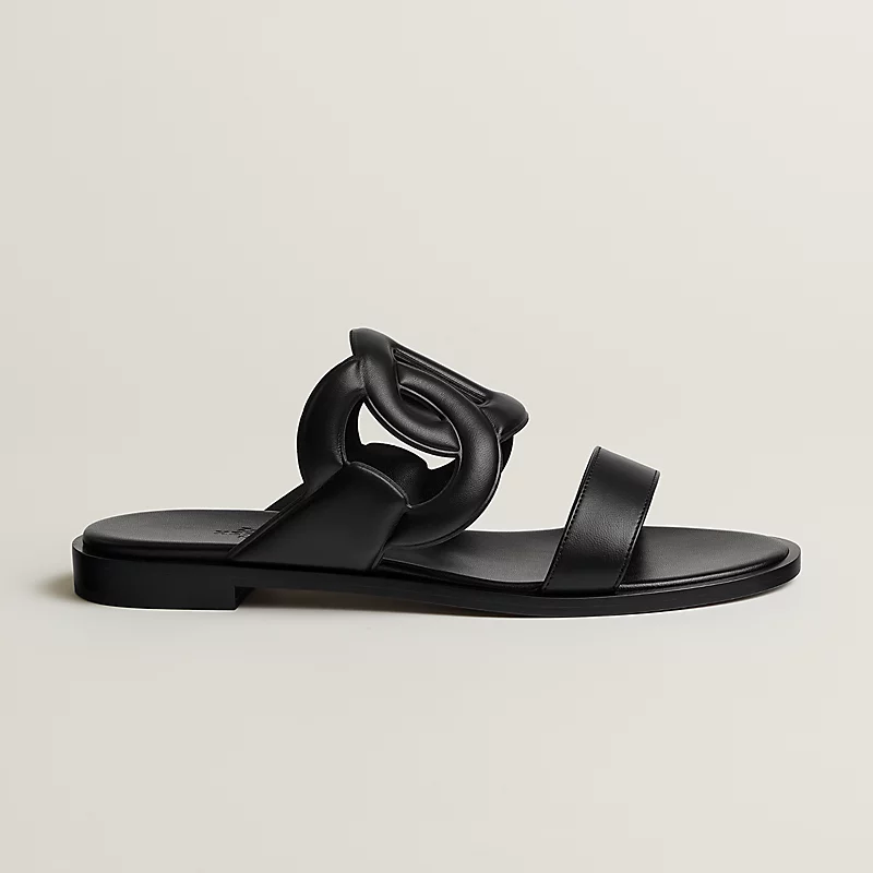 Hermes Lagune Sandal Noir 2026 | Drip Kickz Hermes Lagune Sandal Noir