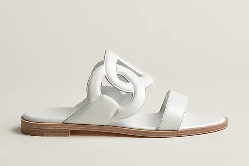 Hermes Lagune Sandal Blanc