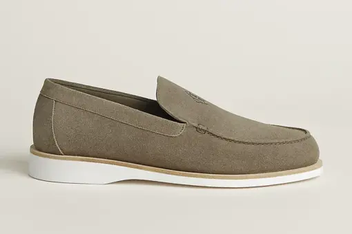 Hermès Low Loafers Crafted Grey