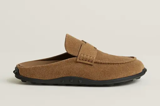Hermes Mix Mule Brun Fumé