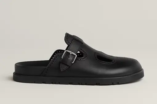Hermes Monk Mule Black