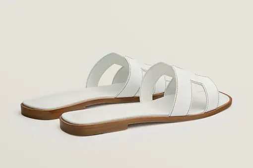 Hermès Oran Sandals White