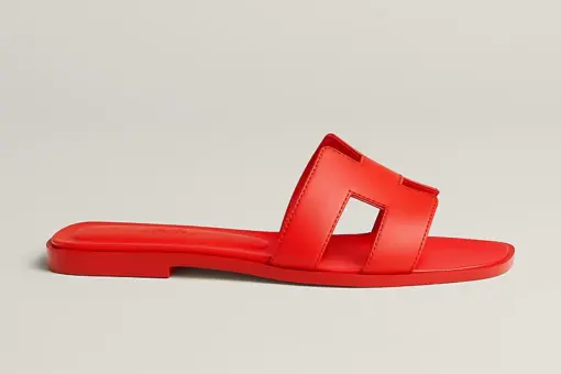 Hermes Oran Sandal Rouge Grenadine