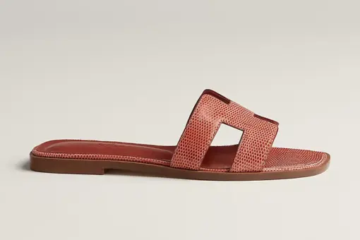 Hermes Oran Sandal Orange Brûlée