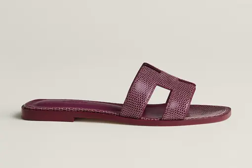 Hermes Oran Sandal Violet Lilas