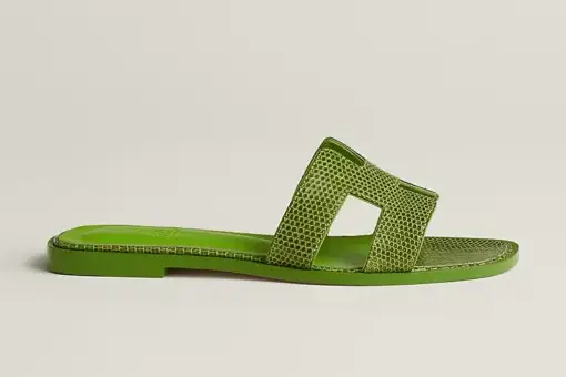 Hermes Oran Sandal Vert Absinthe