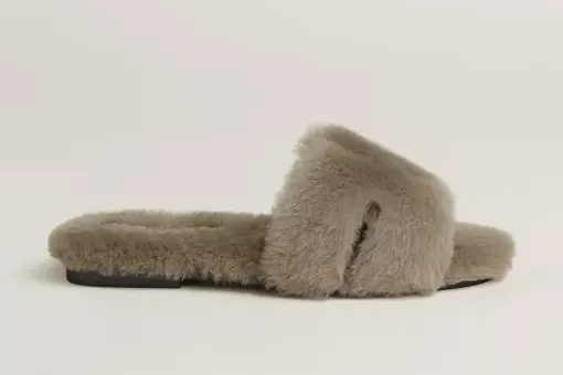 Hermes Oran Wool Sandal Etoupe