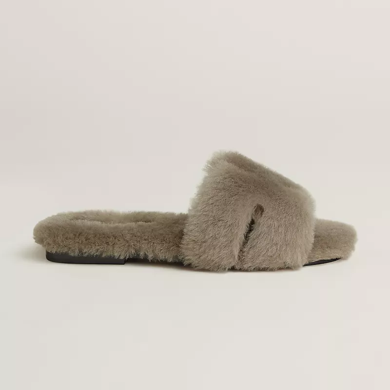 Hermes Oran Wool Sandal Etoupe 2026 | Drip Kickz Hermes Oran Wool Sandal Etoupe