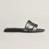 Hermes Oran Wool Sandal Gris Argente