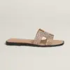 Hermes Oran Wool Sandal Beige Perlino