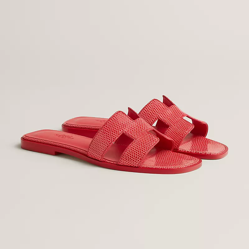 Hermes Oran Wool Sandal Rose Vermillon 2026 | Drip Kickz Hermes Oran Wool Sandal Rose Vermillon - Image 2