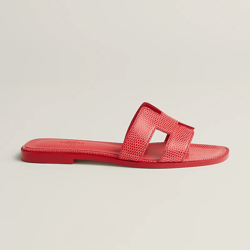 Hermes Oran Wool Sandal Rose Vermillon 2026 | Drip Kickz Hermes Oran Wool Sandal Rose Vermillon