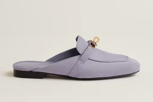 Hermes Oz Mule Violet Glycine