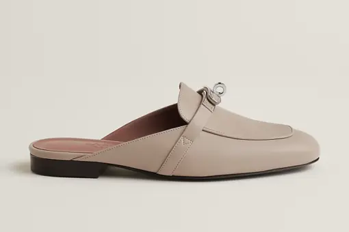 Hermes Oz Mule Beige Galet