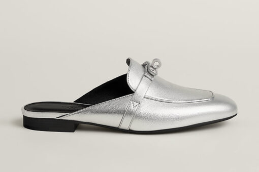 Hermes Oz Mule Gris Argenté