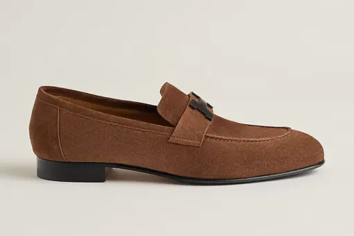 Hermès Paris Loafers Brown Buckle