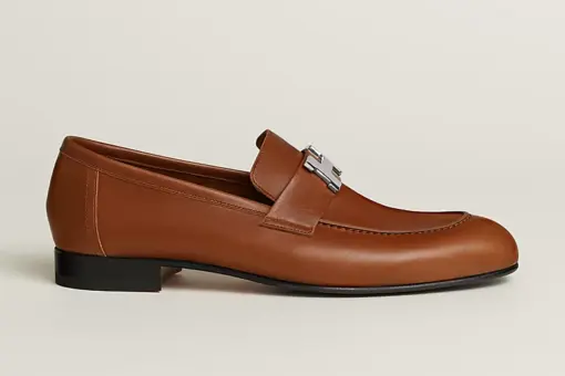 Hermès Paris Loafers Full Brown Leather