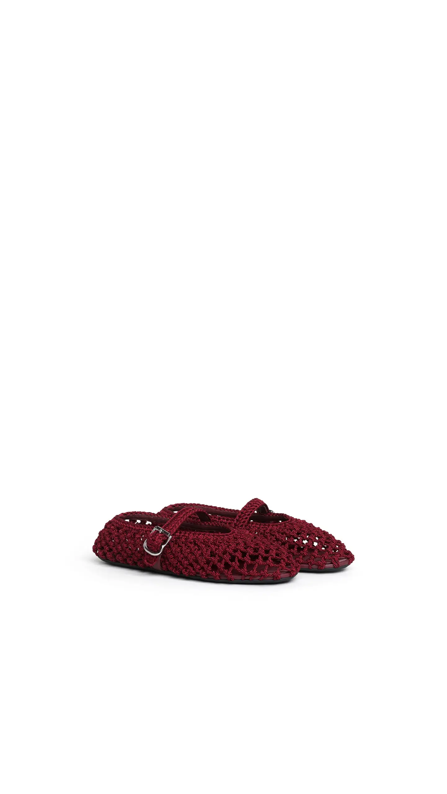 Alaïa Ballet Flats Fishnet Suede Red 2026 | Drip Kickz Alaïa Ballet Flats Fishnet Suede Red - Image 2