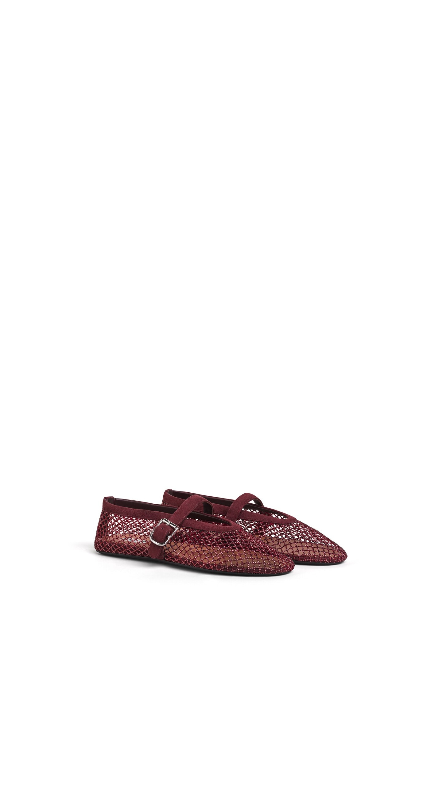 Alaïa Ballet Flats Strass Fishnet Garnet Red 2026 | Drip Kickz Alaïa Ballet Flats Strass Fishnet Garnet Red - Image 2