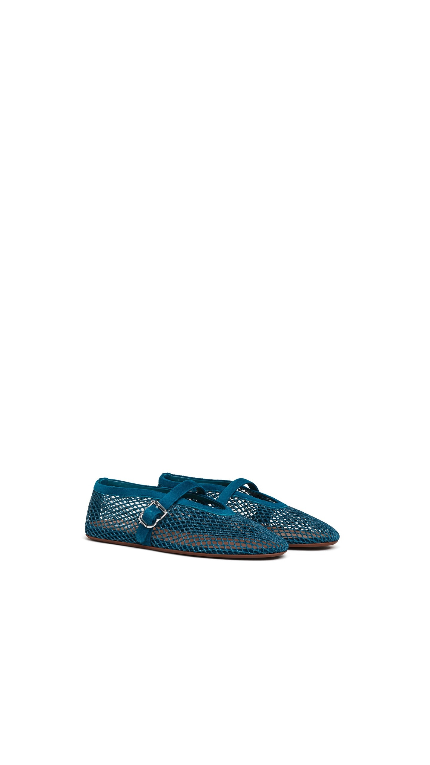 Alaïa Ballet Flats Fishnet Suede Deep Green 2026 | Drip Kickz Alaïa Ballet Flats Fishnet Suede Deep Green - Image 2